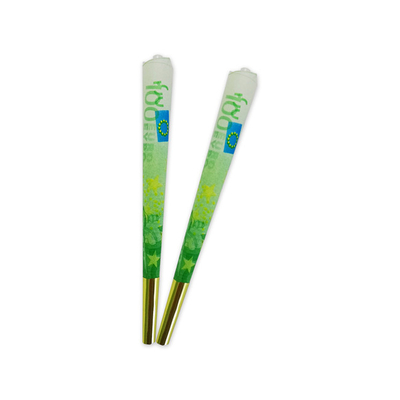 Bruine Kegel Langzame Brandende 84mm Goedgekeurde 98mm ROHS van het Rijstpapier Prebroodje
