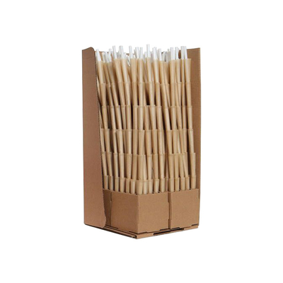 De aangepaste 109mm Pre Gerolde Kegels drogen Kruidenrijstpapier met Bruin