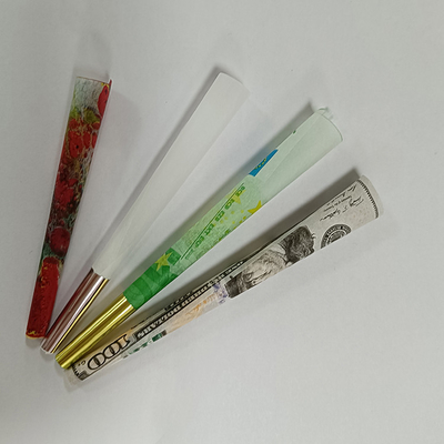 Het witte Bruine Pre Aangepaste Rijstpapier van de Broodjeskegel rangschikt 109mm 1gram